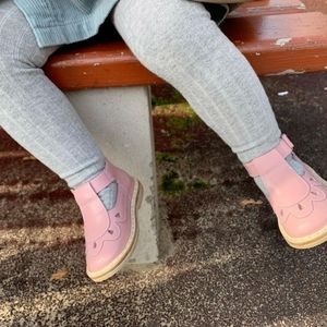 Toddler Girl First Walker Shoes "Flower" Pink